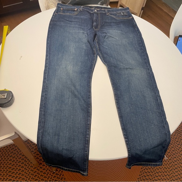 NWT Lucky Brand Blue Straight Jeans with Classic Cut 38 x 32 - Picture 2 of 10